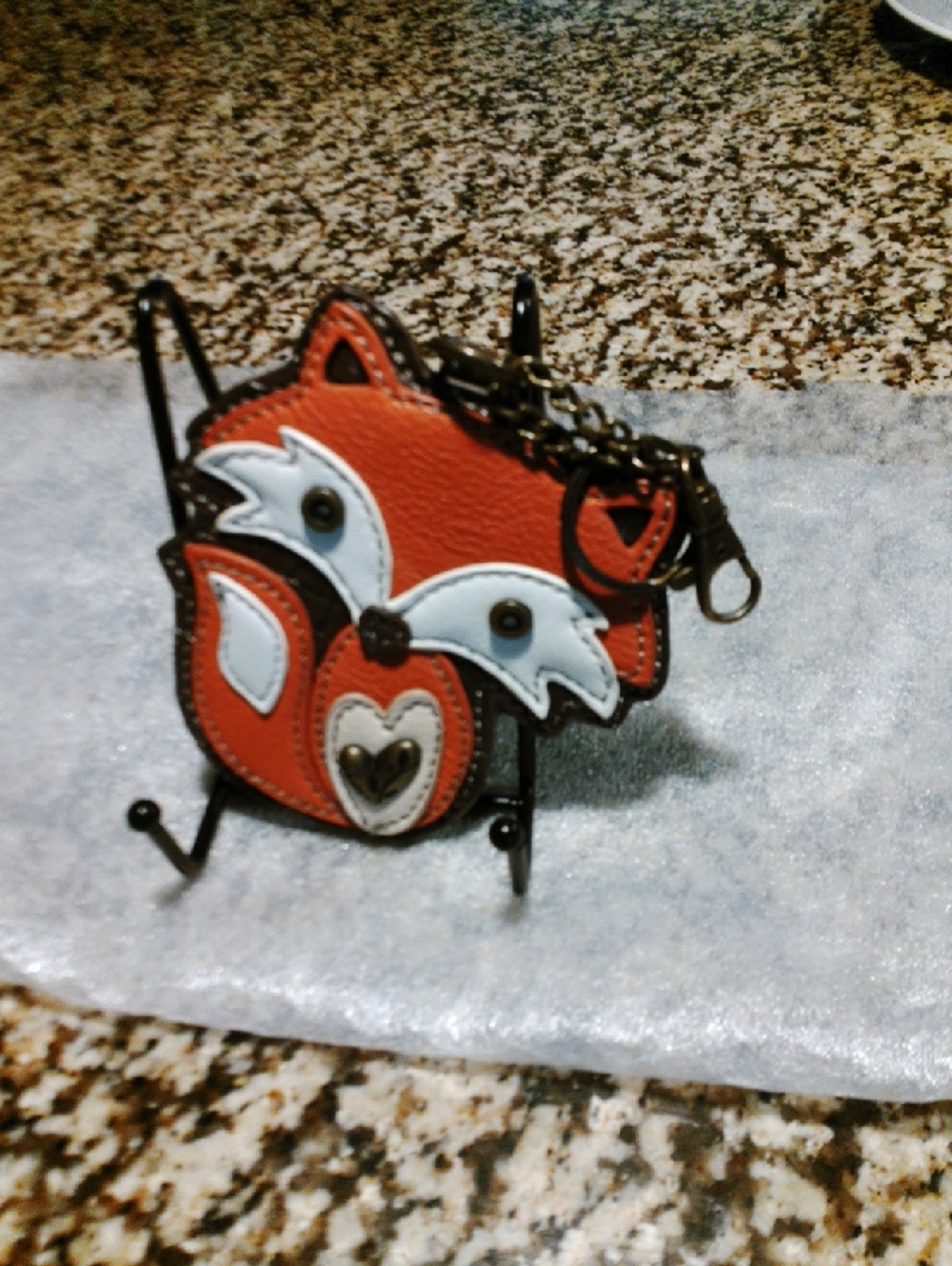Fox Face Bag/ Key Chain